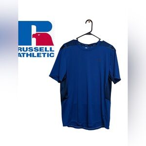 💙 Russell Athletic Performance Training Tee Dripower 360 Workout Shirt  💙